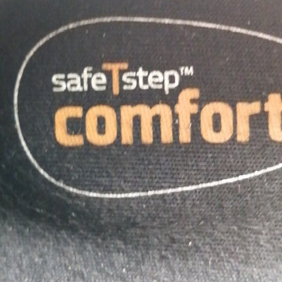 Safe T Step Womens Clog Shoe Brown Embossed Slip On Loafer Round Toe Wedge 9 - Picture 9 of 10